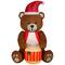 6ft. Airblown® Animated Inflatable Drummer Boy Teddy Bear